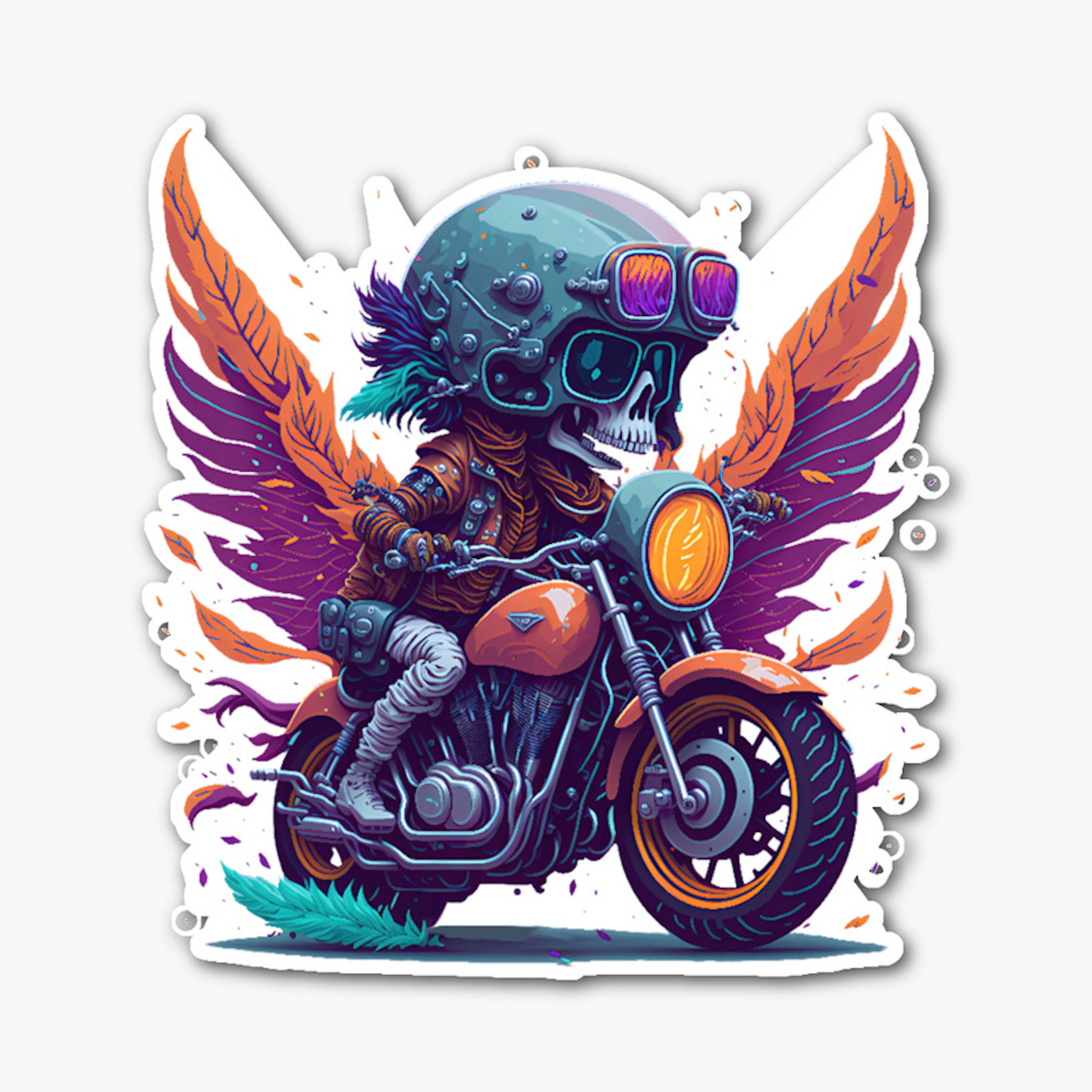 Motorcycling Biker Cartoon